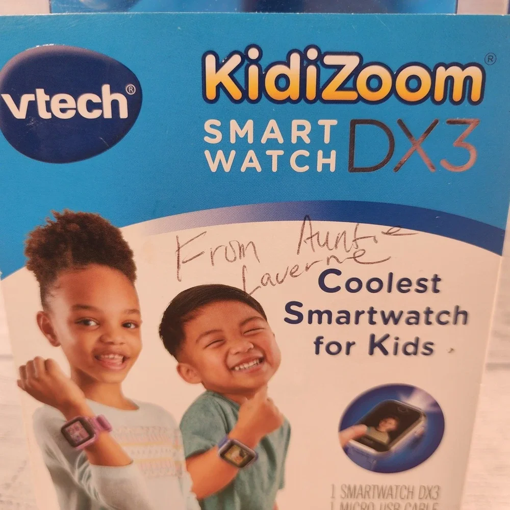 VTech KidiZoom Smartwatch DX3 Blue Kids Digital Camera Watch 5490 New Box Wear